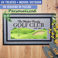 19th Hole Golf Welcome Indoor/Outdoor Door Mat