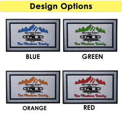 Personalized Camper Mats - Home Is Where You Park It
