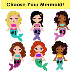 Handmade Personalized Birthday Mermaid Underwater Sequin Pillow Case