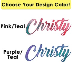 Personalized Ombre Mermaid Name Standard Pillowcase