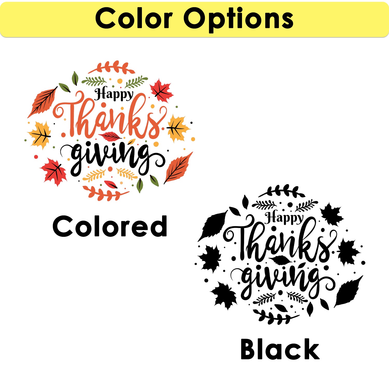 Personalized Happy Thanksgiving Indoor/Outdoor Door Mat