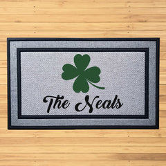 Personalized Simple Clover Indoor/Outdoor Door Mat