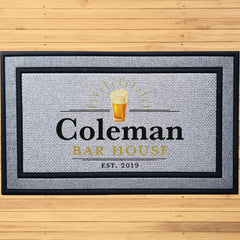 Personalized Beer Bar House Indoor/Outdoor Door Mat