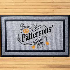 Personalized Beer Bar Indoor/Outdoor Door Mat