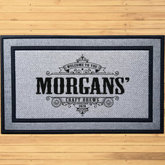 Personalized Fancy Craft Brews Indoor/Outdoor Door Mat