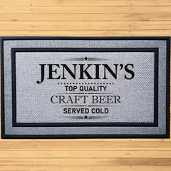 Personalized Craft Beer Indoor/Outdoor Door Mat
