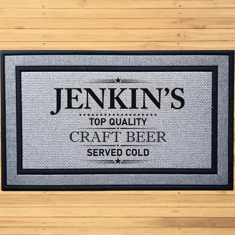 Personalized Craft Beer Indoor/Outdoor Door Mat