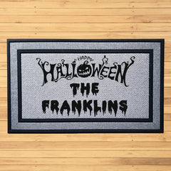 Personalized Happy Halloween Indoor/Outdoor Door Mat