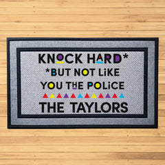 Personalized Knock Hard Indoor/Outdoor Door Mat