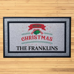 Personalized Christmas Bells Indoor/Outdoor Door Mat