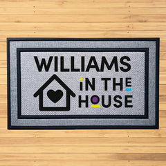 Personalized In the House Indoor/Outdoor Door Mat