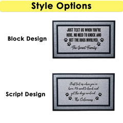 Just Text Us Indoor/Outdoor Door Mat