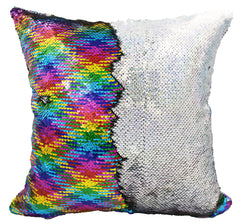 Handmade Personalized Script Initial Custom Name Sequin Pillow Case