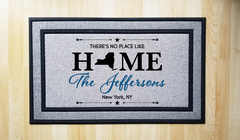 Personalized No Place Like Home Indoor/Outdoor Door Mat