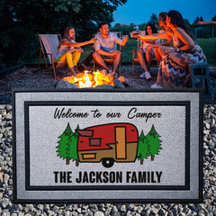 Personalized Camper Mats - Our Camper