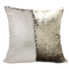 Handmade Personalized Script Initial Custom Name Sequin Pillow Case