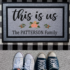 Personalized This Is Us Design Indoor/Outdoor Door Mat