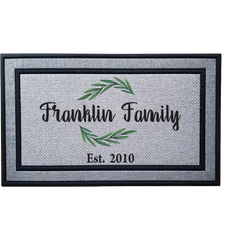 Personalized Wreath Indoor/Outdoor Door Mat