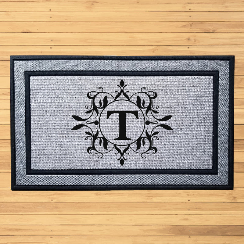 Personalized Simple Initial Indoor/Outdoor Door Mat