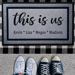 Personalized This Is Us Design Indoor/Outdoor Door Mat