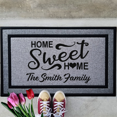 Personalized Home Sweet Home Indoor/Outdoor Door Mat