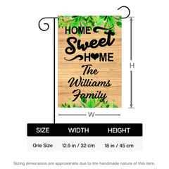 Personalized Farmhouse Theme Garden Flag