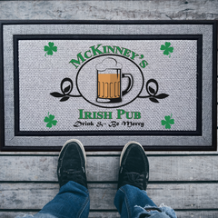 Personalized Irish Pub Indoor/Outdoor Door Mat