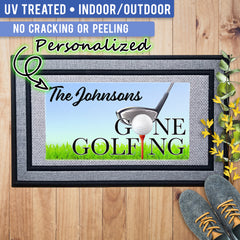 Gone Golfing Welcome Indoor/Outdoor Door Mat