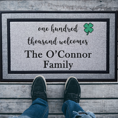 Personalized Thousand Welcomes Indoor/Outdoor Door Mat