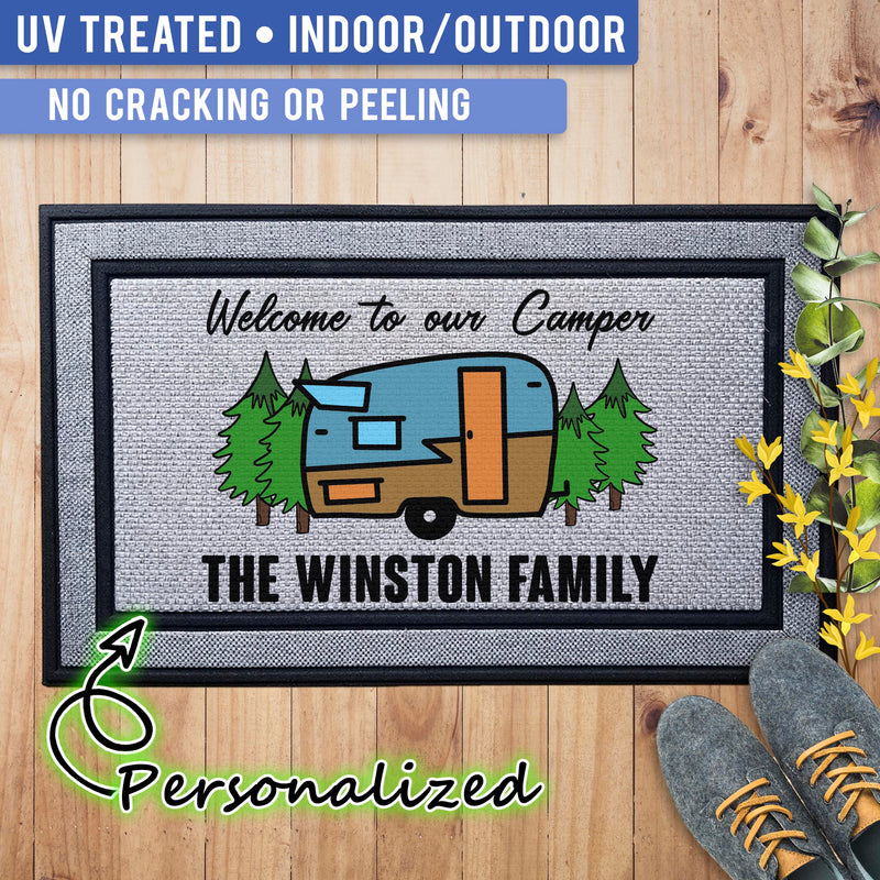 Personalized Camper Mats - Our Camper