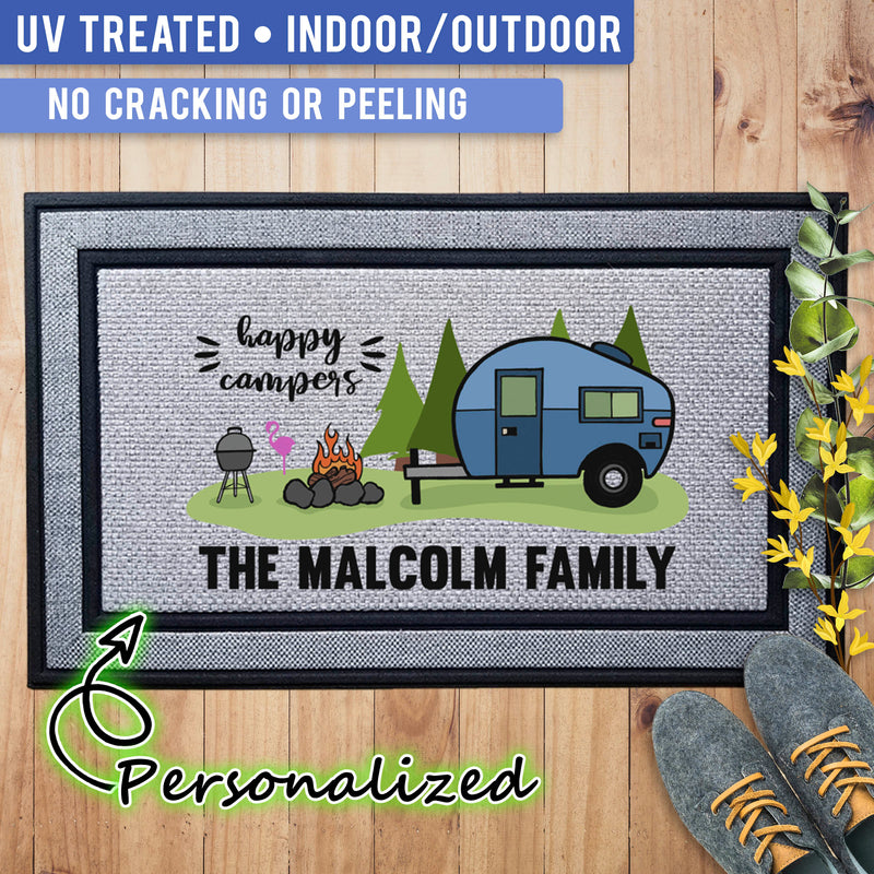 Personalized Camper Mats - Happy Camper