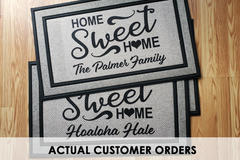 Personalized Home Sweet Home Indoor/Outdoor Door Mat