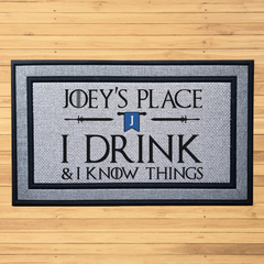 We Drink and We Know Things Multi Options Indoor/Outdoor Door Mat