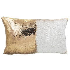 Handmade Personalized Dinosaur Footprints Rectangle Sequin Pillow Case