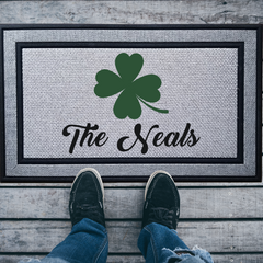 Personalized Simple Clover Indoor/Outdoor Door Mat