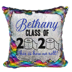 Handmade Personalized 2020 Graduate Reversible Sequin Pillow Case