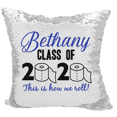 Handmade Personalized 2020 Graduate Reversible Sequin Pillow Case