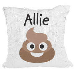 Handmade Personalized Emoji Reversible Sequin Pillow Case