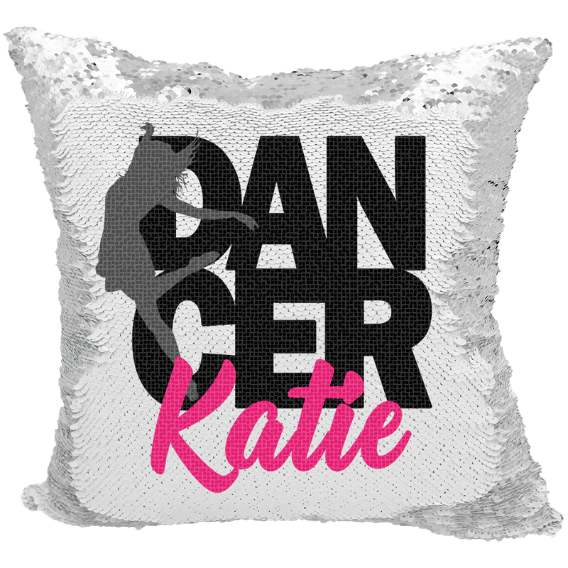 Handmade Personalized Dancer Reversible Sequin Pillow Case