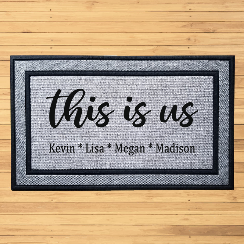 Personalized This Is Us Design Indoor/Outdoor Door Mat