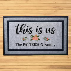 Personalized This Is Us Design Indoor/Outdoor Door Mat